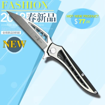 

LOVOCOO TWO SUN TW86 D2 blade Tactical ball brearing folding knife titanium hunting Pocket knives outdoor Survival EDC Tools