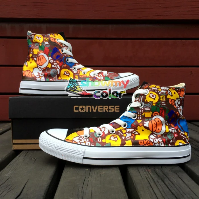 Cartoon Monkey Shoes Men Women Converse All Star Design Custom Hand Painted Canvas Sneakers Boys Girls Gifts