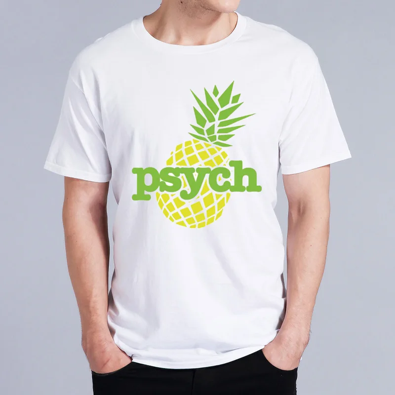 2017 New Summer Psych Pineapple Design Fashion Printed T Shirt Cool