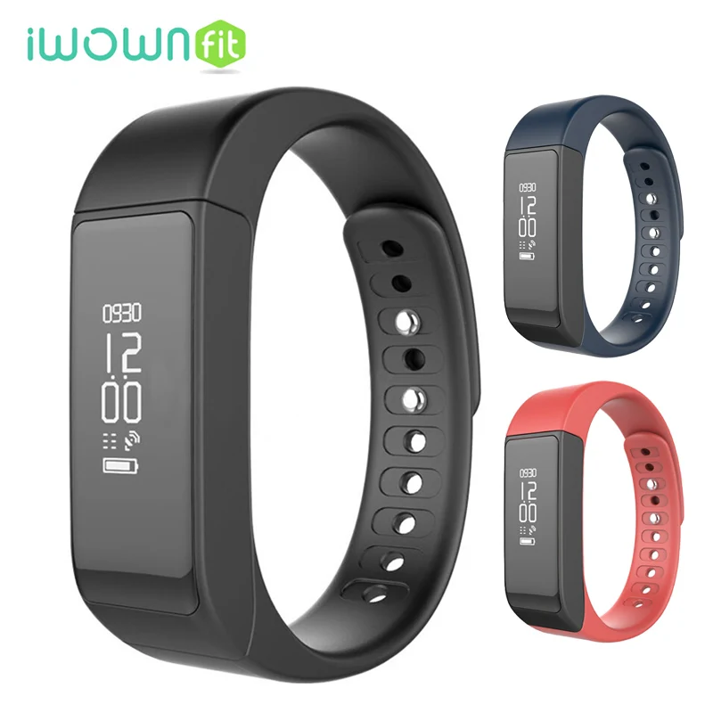 iWOWNfit i5 Plus Bluetooth Smart Bracelet Caller ID and Message Reminder Pedometer Fitness Tracker Smartband