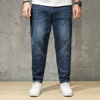 

Large Big Size 30-46 New Ripped Jean For Men Slim Biker Denim Harem Pants Distressed Trousers Vintage Blue Jeans Vaqueros Hombre