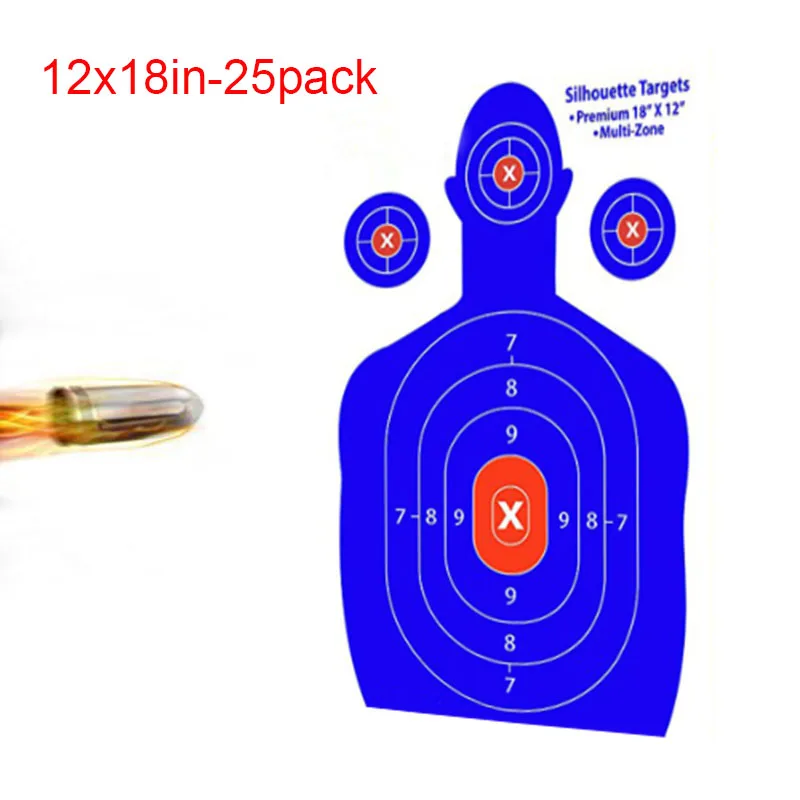 shooting targets shooting stickers for shooter and shooting practice high contrasting blue heavy duty silhouette paper sheets party diy decorations aliexpress