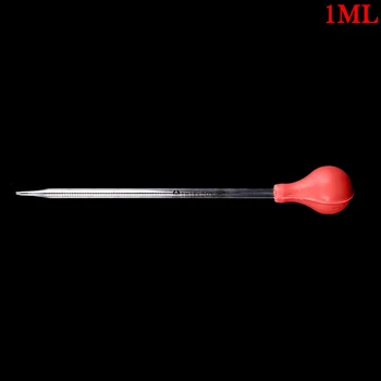 

1ml Rubber Head Glass Pipettes Dropper Fluid Liquid Dropper Scale Line Lab Equipment Transfer Pipettes Aromatherapy Tool