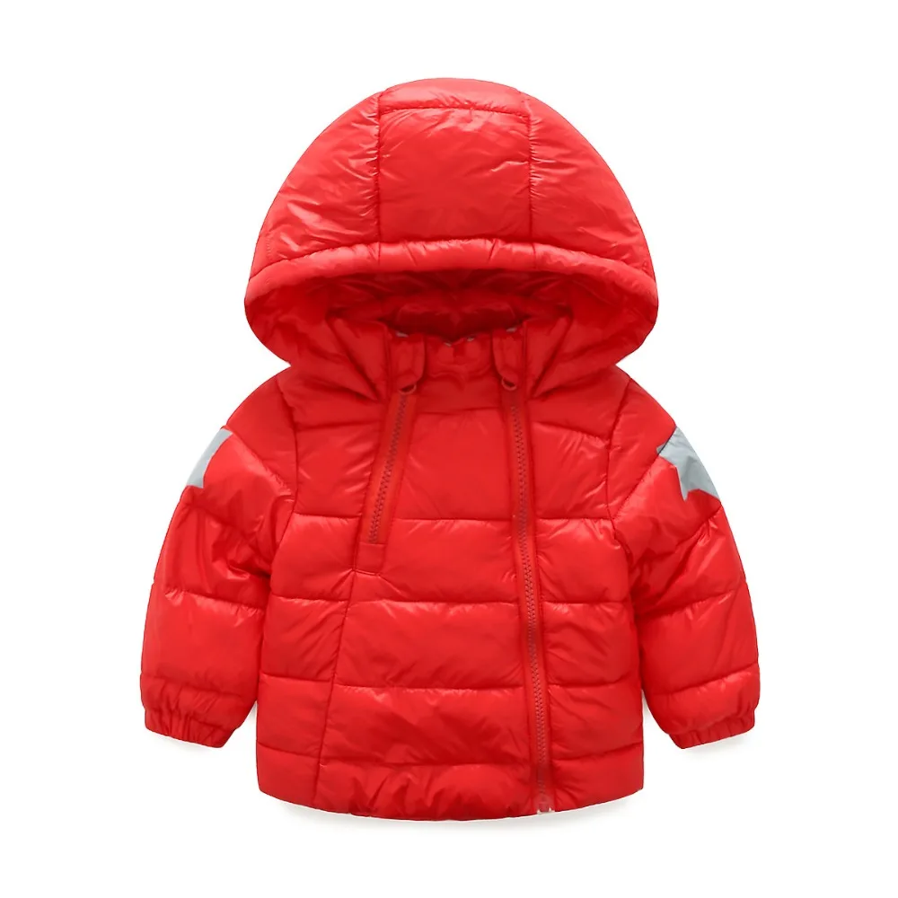 2018 New Brand Kids Double zipper Hooded Cotton padded Clothes Baby ...