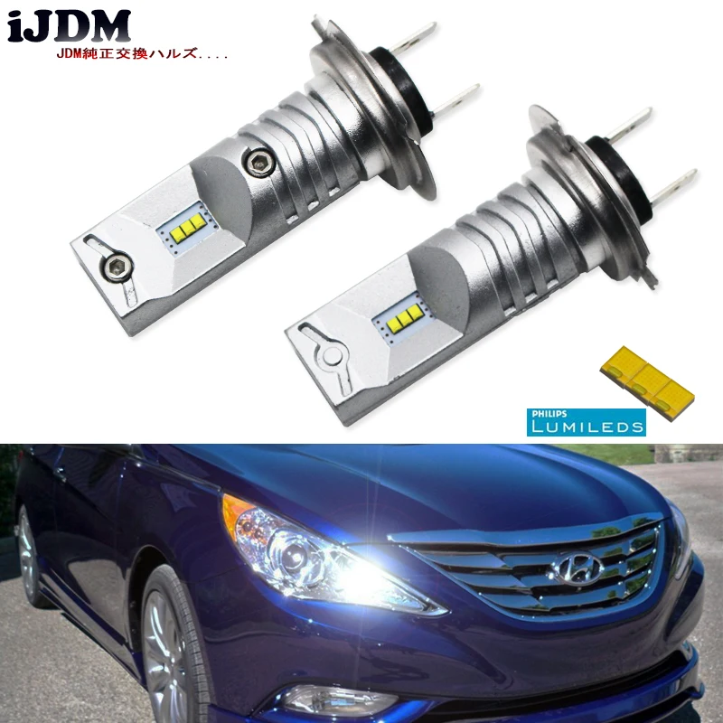 Buy iJDM 6000K Powered By Luxen LED H7 LED Bulbs For