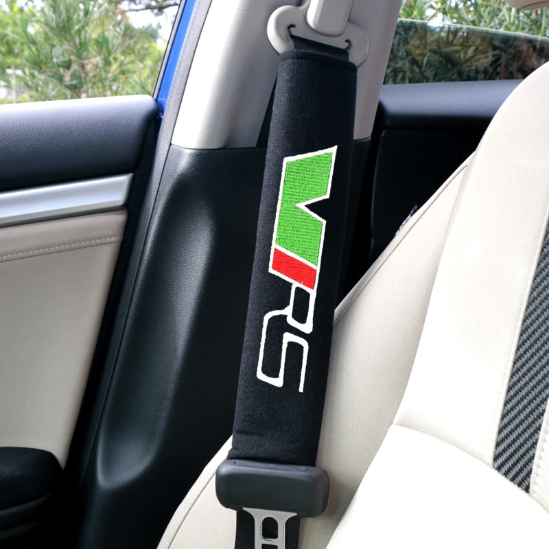 

Car Safety Seat Belt Pads Harness Safety Shoulder Strap Cushion Cover Shoulder Cover for skoda VRS octavia fabia rapid superb