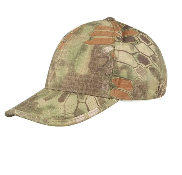 TACTICAL PAINTBALL RATTLESNAKE CAMO CAMPING BASEBALL CAP HAT MULTI