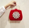 2022 new diamond sun flowers evening bags luxury wedding clutch bags for girls party dinner bags with chain MN861 ► Photo 3/6