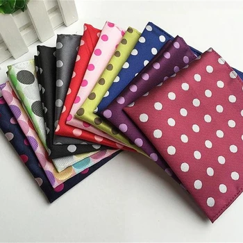 

dot Handkerchiefs for men Pocket Square 100% silk men's Hanky Jacquard Woven Classic Wedding Party kerchief hand towel 100pcs