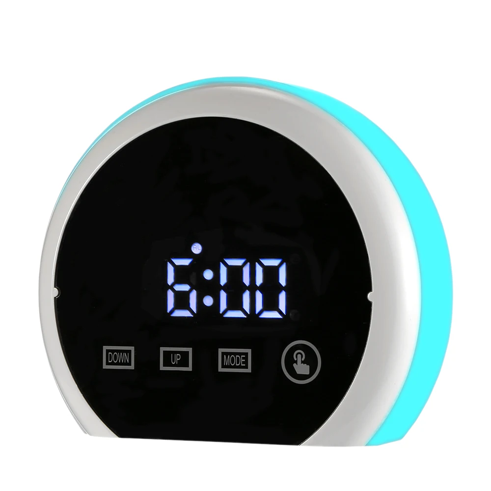 TS S22 Multifunctional LED Mirror Clock Alarm Time Temperature Mirror