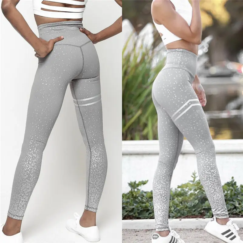 

2019 Sexy Women Yoga Pants Sports Leggings Gym Workout Skinny Yoga Pants Running Fitness High Waist Stretch Trousers