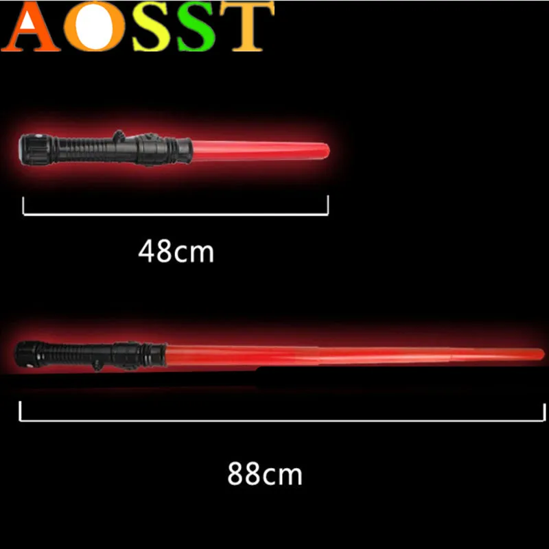 1 шт., креативный подарок для мальчиков и девочек, косплей, меч, светодиодный вспышка стержень, Детские мигающие игрушки, световой меч, блестящий лазерный меч, модель