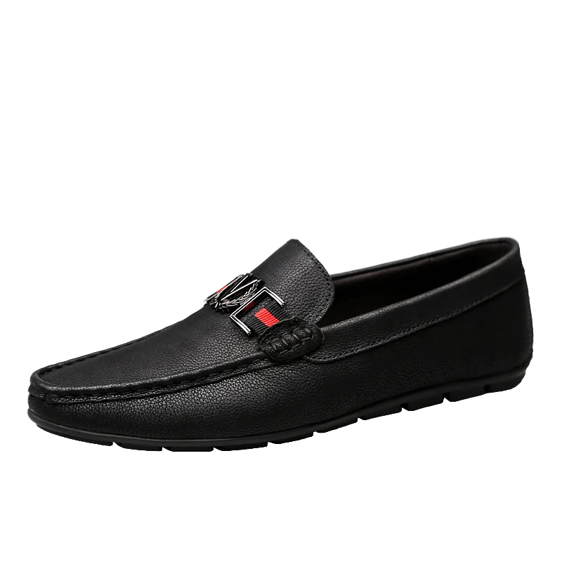 

Men Casual shoes breathable Genuine Leather Loafers Office Shoes For Men Driving Moccasins Comfortable Slip on Fashion Shoes C4
