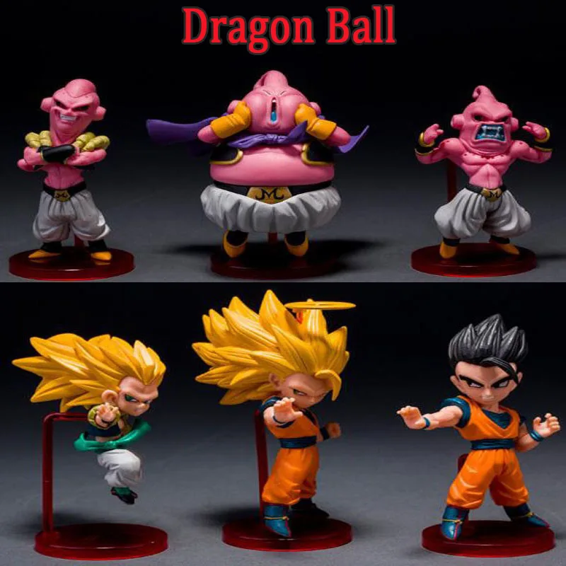 6pcs/Lot Dragon Ball Son Gohan Display Doll Collection Toy Anime Dragon Ball Super Saiyan Action Figure Toys Children Xmas Gift 6pcs/Lot Dragon Ball Son Gohan Display Doll Collection Toy Anime Dragon Ball Super Saiyan Action Figure Toys Children Xmas Gift