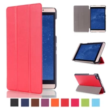 Para huawei mediapad m2 8.0 m2-801l m2-802l m2-803l premium utra thin soporte plegable smart sleep pu leather case cubierta de piel