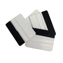 200 шт./лот) Автопленка скребок Инструменты для обслуживания инструмент скребок Ракель с войлочный край стайлинга автомобиля 10*7,3 см