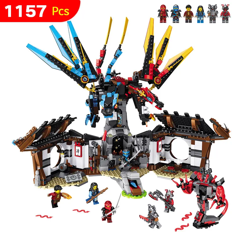 

Ninjago Series Dragon Mystery Model Building Blocks Guard Compatible LegoINGLYS Ninjagoed Toy for Children 1157 PCS