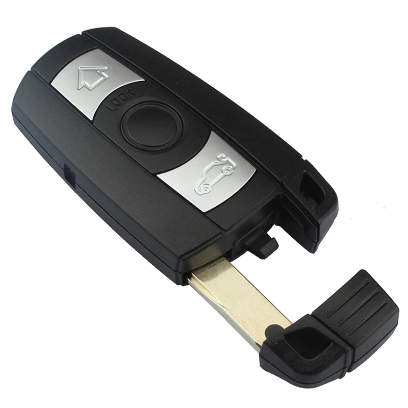 Mayitr 3 Buttons Remote Key Case Shell Key Blank for BMW 1 3 5 6 7 Series E90 E91 E93 Replacement Remote Key Shell Case