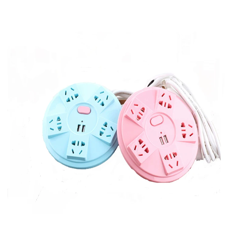 

1.5M Extension Cord Power Strip Socket Portable Strip Plug Adapter with 2 USB 5 Port Multifunctional Smart Home Electronics