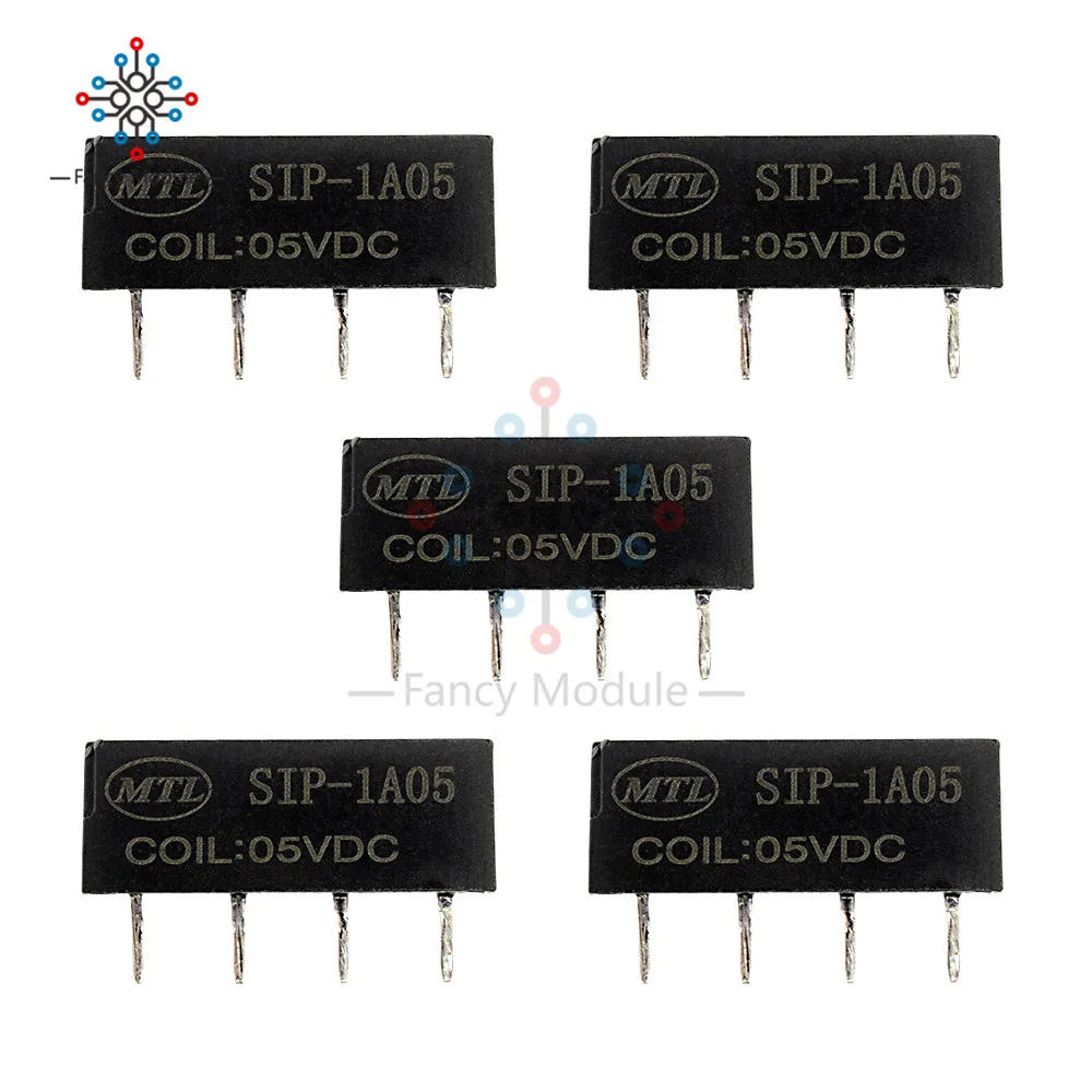 Jual 5 Buah 5 V Relay SIP 1A05 Reed Switch Relay untuk Pan Chang Relay 4PIN Baru