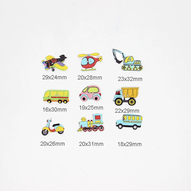 

Wholesale 50PCs Random Mixed Decorative Buttons Lovely Conveyance 2 Holes Mixed Sewing Wooden Buttons Flatblck Scrapbooking