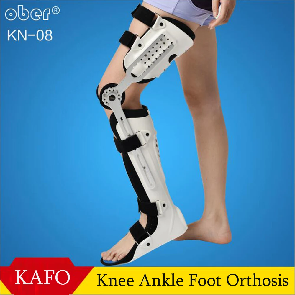 

Knee Ankle Foot Orthosis KAFO Brace Fixed Rigid Thigh Knee Joint Ankle Foot Spport And Ankle Fixator Leg Orthotics