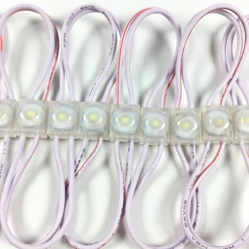 

20pcs/lot,NEW 2835 1LED injection slim led module 12V with lens Waterproof IP67 ,160 degree 1W cool white,LED sign,shop banner