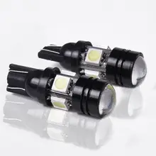 SEKINEW автомобиля T10 светодиодный W5W 196 168 светодиодный авто лампы 12V 20W светильник лампы с объектив проектора интерьерные аксессуары украшения