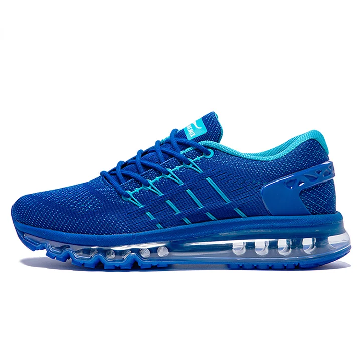Onemix мужская беговая Обувь легкая дышащая Спортивная обувь для женщин кроссовки для бега на открытом воздухе прогулочная обувь Большие размеры 35-47 - Цвет: Dark Blue men