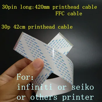 

10pieces/lot Genuine FuLiSiTe mutoh infiniti printer cable inkjet printer 30pin 420mm printhead cable 30p 42cm FFC cable