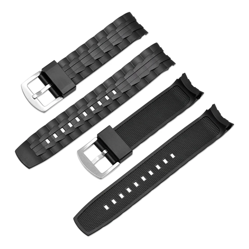 Watch Band Strap Pin Buckled PU Leather Wristwatch Bands Replacement Accessories For Casio Edifice Series EF-550/EF-523