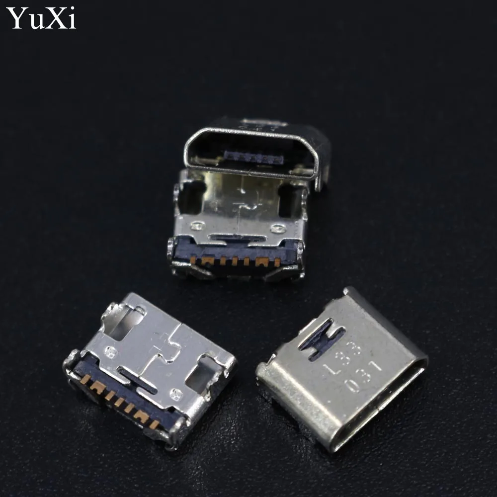 

YuXi 50pcs For Samsung Galaxy Core Prime G360 G361 Tab E T560 T561 Micro USB jack socket connector charger Charging dock Port