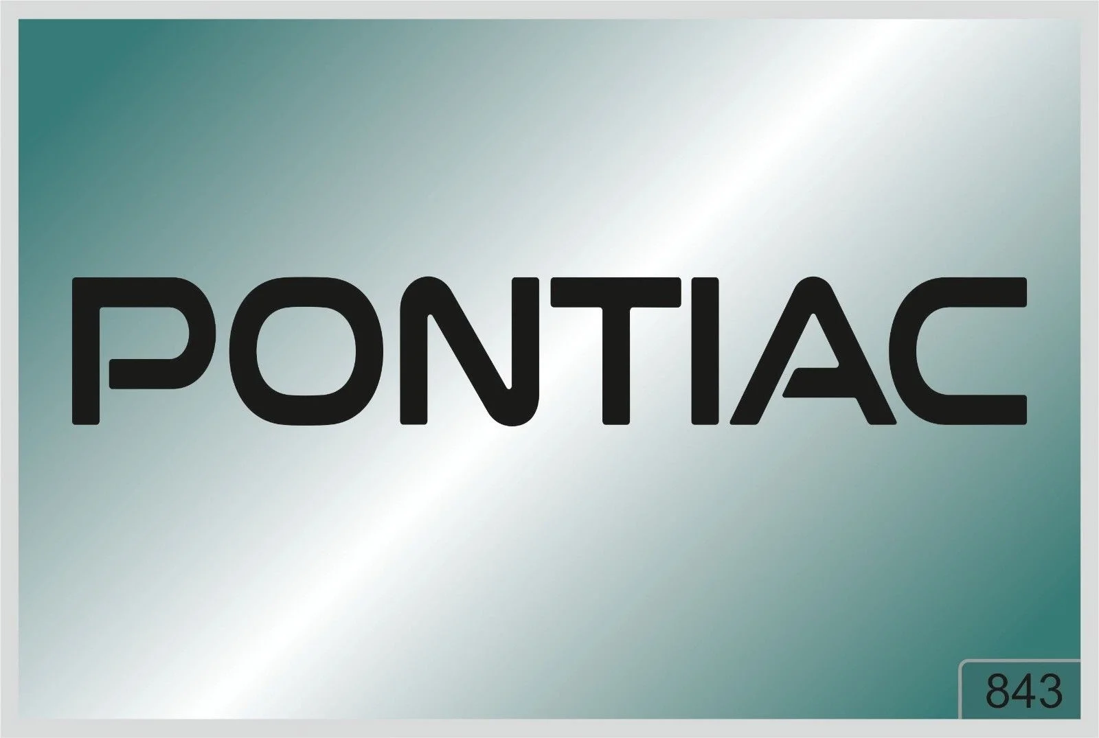 

For PONTIAC -2 pcs. stickers - HIGH QUALITY DECALS - different colors 843