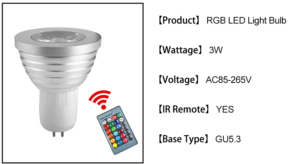 E27 E14 RGB светодиодный лампа 3W 5W 10W Цвет Magic Точечный светильник дистанционного Управление затемнения 24key Праздник Светодиодный Ночной светильник 110V 220V