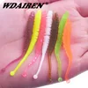 10pcs/Lot Fishing Spiral Worm Soft Lure 6cm 0.6g Jigging Wobblers Smell Shrimp Additives Silicone Artificial Bait Pesca Tackle ► Photo 2/6