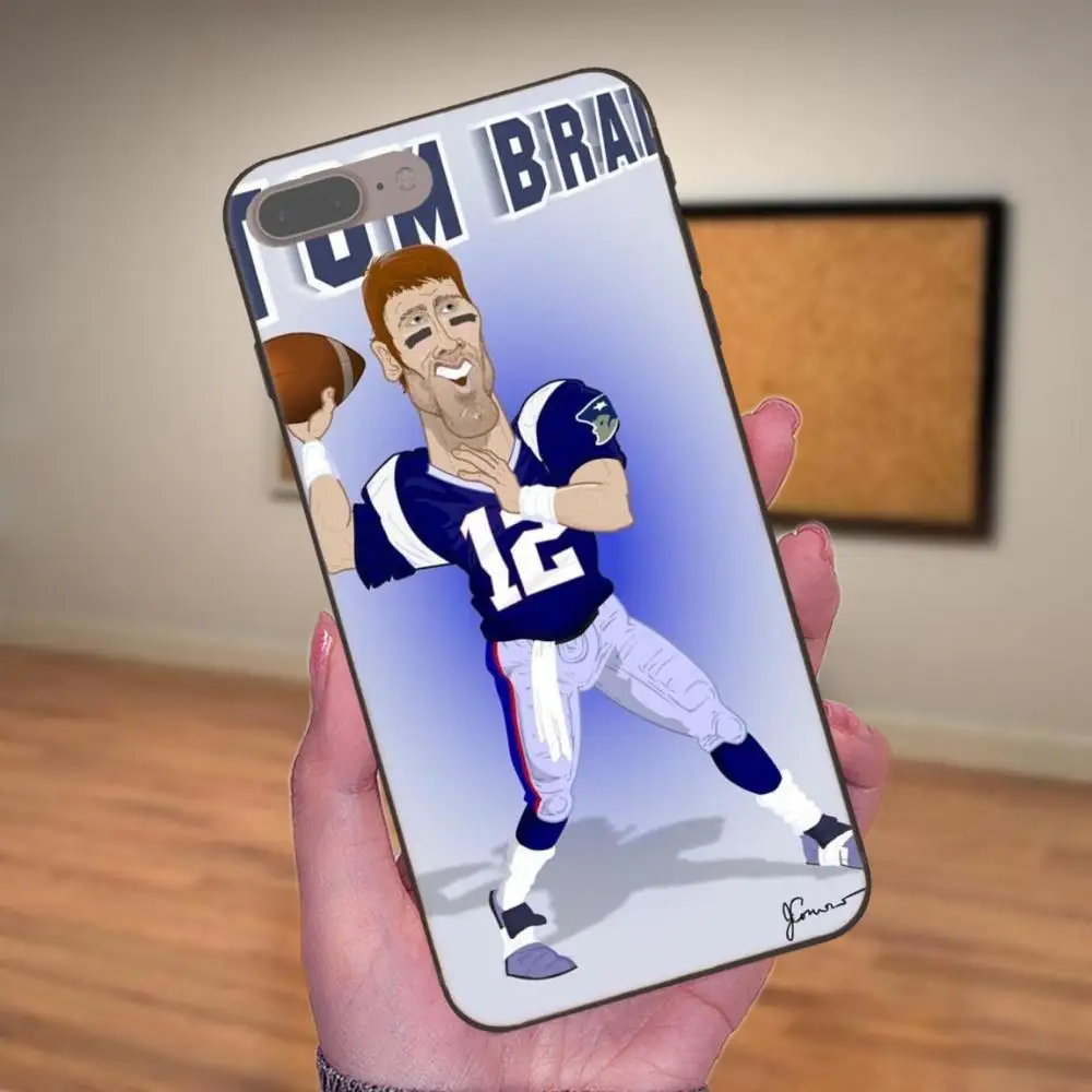 Tom Brady 12 Гибкие аксессуары для телефона чехол Xiaomi Mi Mix Max Note 2 2S 3 5X 6 6X 8 9 SE A1 A2 Lite Play Pro
