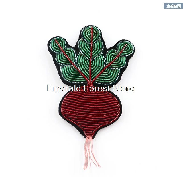 

French design, Indian silk,Beet pattern,,Brooch, accessories,badge