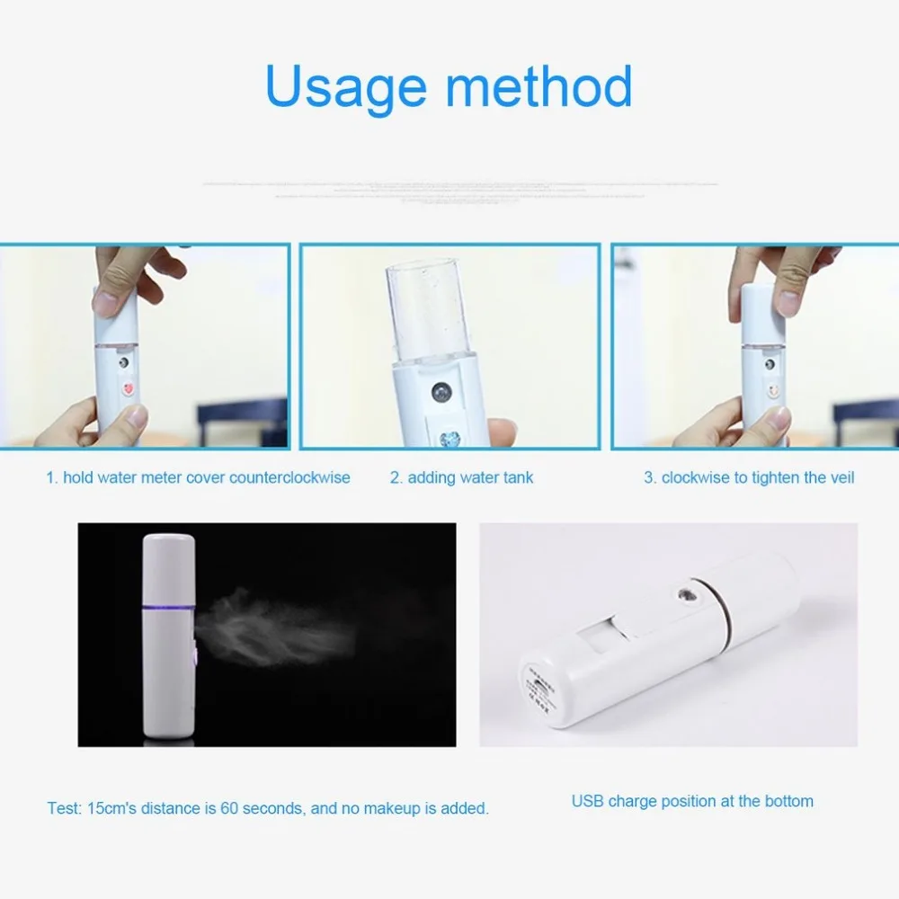 L3 USB Перезаряжаемые распылитель воды Портативный увлажняющий лицо Красота оборудование для лица спрей машина паровое устройство