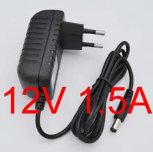 1 pces de alta qualidade ac 100 v-240 v conversor ic adaptador de alimentação dc 12 v 1.5a 1500ma 18 w fonte de alimentação plugue da ue dc 5.5mm x 2.1mm
