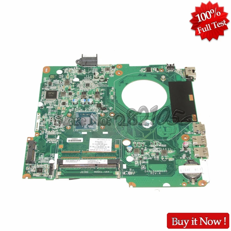 Материнская плата NOKOTION 828164 001 DA0U8AMB6A0 для ноутбука HP Pavilion 15 F материнская SR1YJ N2840