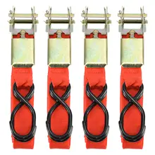 4 шт. автомобильный Канатный стяжной ремень крепкий храповый ремень багажная сумка грузовое крепление с металлической пряжкой для буксировки грузовика мотоцикла