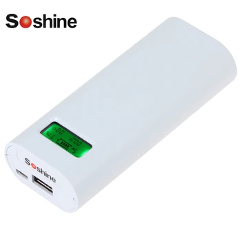 

Soshine E4S Power Bank 18650 Battery Charger with LCD Capacity Display for Li-ion Lithium 18650 Rechargeable Battery