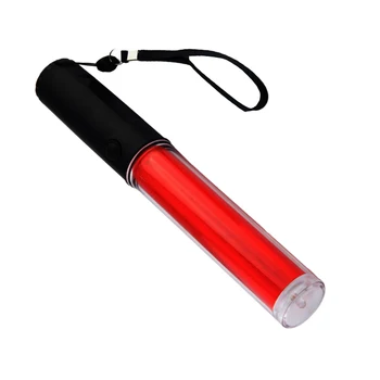 

10 Inch Signal Traffic Baton LED Flashlight with Two Flashing Modes
