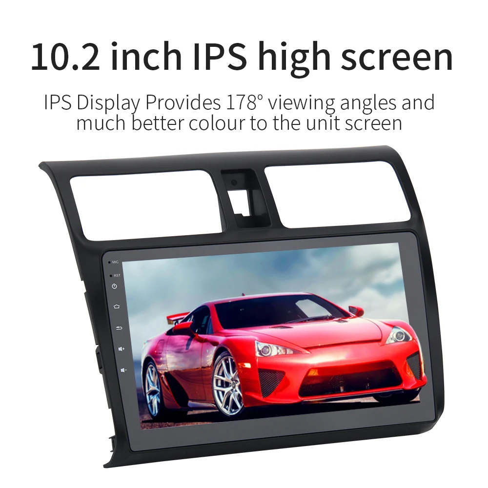 Best Car Multimedia System Android 9.0 Single Din Android Stereo for Suzuki Swift 2005 2006 2007 2008 2009 2010 build in GPS 1024*600 3