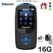 2017 New Original RUIZU X06 Bluetooth mp4 player 16GB 100hours high quality lossless Recorder Walkman FM Radio Video Player