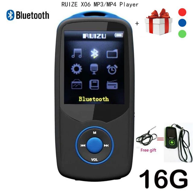 2017 New Original RUIZU X06 Bluetooth mp4 player 16GB