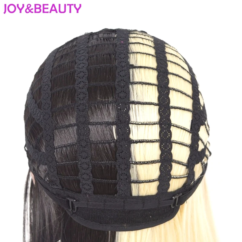 JOY & BEAUTY парик с длинными волосами короткий для женщин полу блондинка и черный