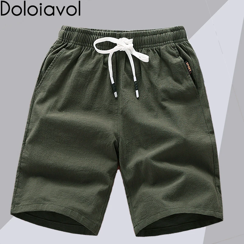 Льняные хлопковые шорты для мужчин летняя повседневная одежда мужские s Spodenki eskie спортивная одежда короткие брюки Бермуды Masculino уличная