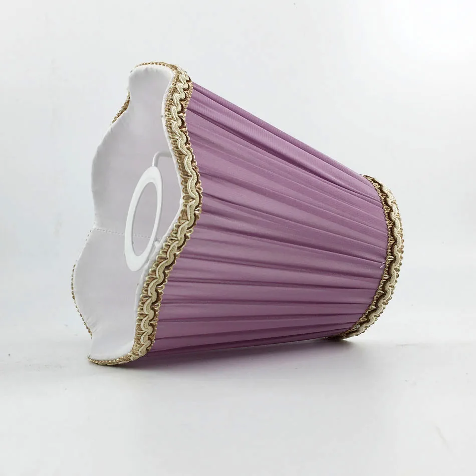 DIA 17cm Purple wall lampshade decoration, Small lamp shades DIY, E14