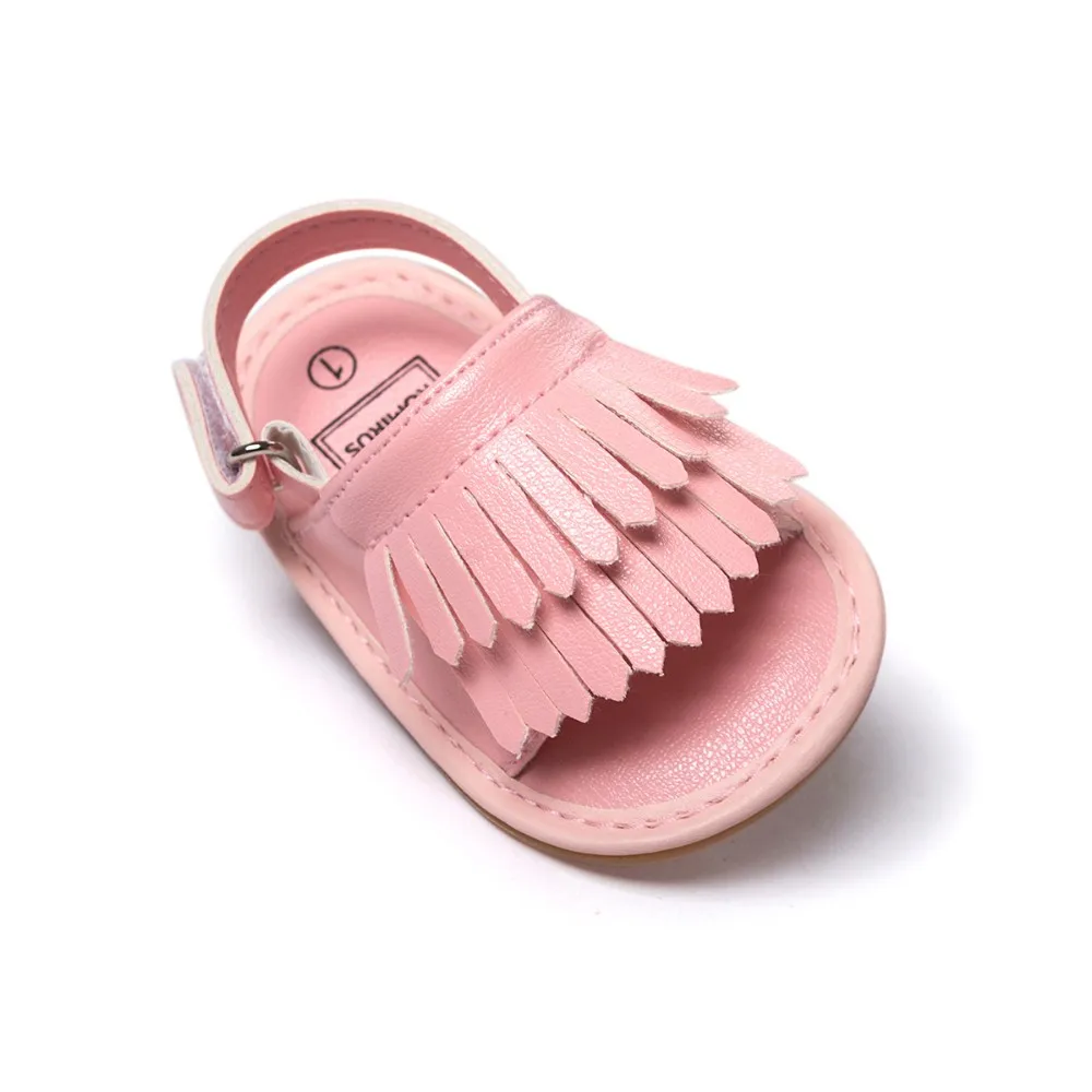 Летняя обувь bebe с кисточками мягкая детская противоскользящая обувь для малышей Детские сандалии детские Мокасины детская обувь для мальчиков и девочек